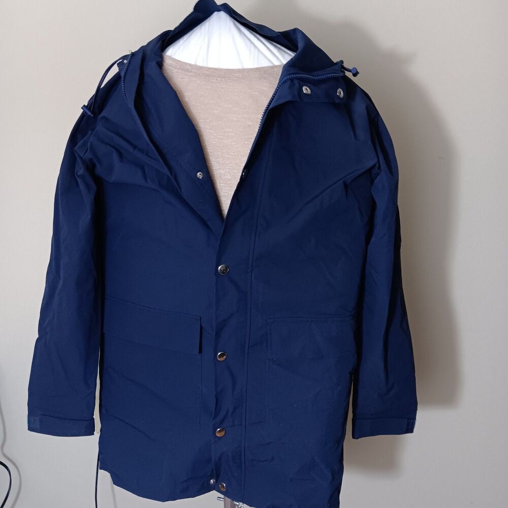 URRU Rain Jacket Medium, Rain Coat Dark Blue, Lightweight Jacket Windbreaker